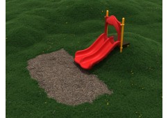 3 Foot Double Straight Playground Slide