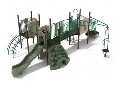 Grand Rapids Play System With Rock Climber