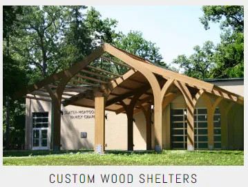 Commercial Custom Wood Shelters