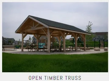 Commercial Open Timber Truss Shelters