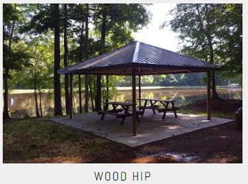 Commercial Wood Hip Shelters